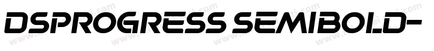 DSProgress SemiBold字体转换